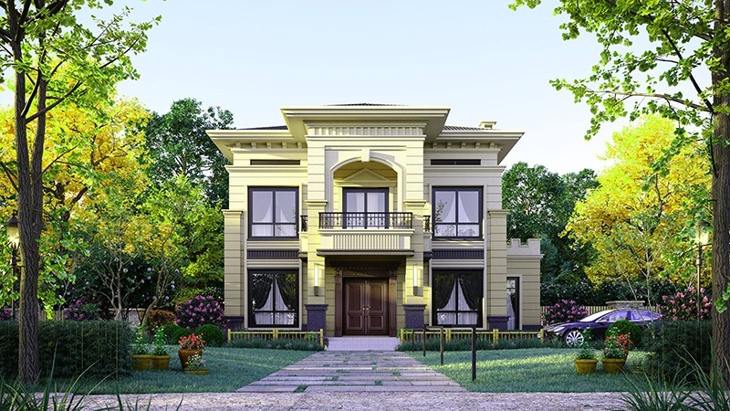 威海中式合院住宅，开放庭院与邻里乡亲更亲近